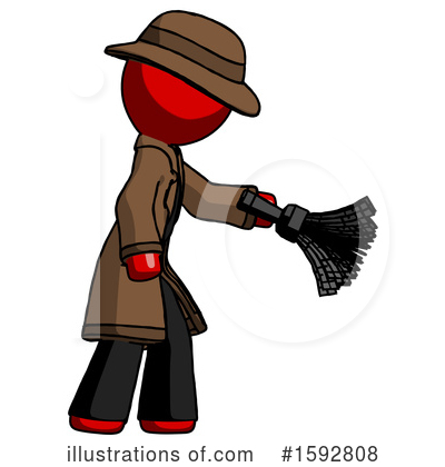 Royalty-Free (RF) Red Design Mascot Clipart Illustration by Leo Blanchette - Stock Sample #1592808