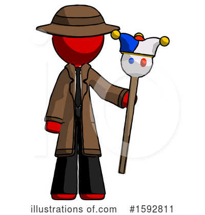 Royalty-Free (RF) Red Design Mascot Clipart Illustration by Leo Blanchette - Stock Sample #1592811