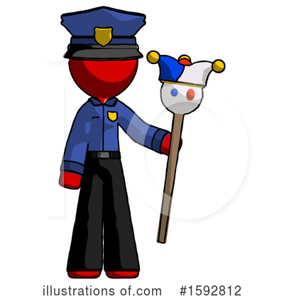 Royalty-Free (RF) Red Design Mascot Clipart Illustration by Leo Blanchette - Stock Sample #1592812