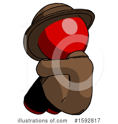 Royalty-Free (RF) Red Design Mascot Clipart Illustration by Leo Blanchette - Stock Sample #1592817
