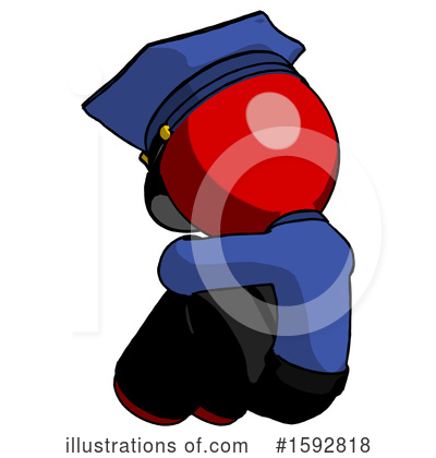 Royalty-Free (RF) Red Design Mascot Clipart Illustration by Leo Blanchette - Stock Sample #1592818