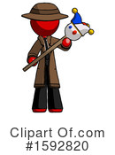 Red Design Mascot Clipart #1592820 by Leo Blanchette