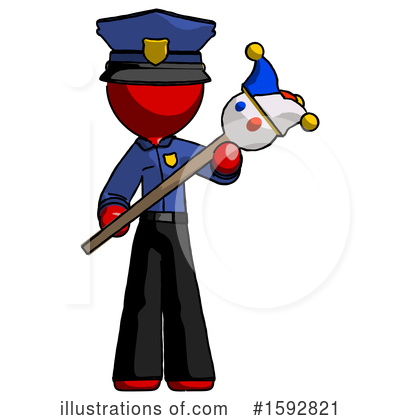 Royalty-Free (RF) Red Design Mascot Clipart Illustration by Leo Blanchette - Stock Sample #1592821