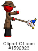 Red Design Mascot Clipart #1592823 by Leo Blanchette
