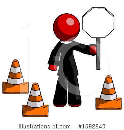 Royalty-Free (RF) Red Design Mascot Clipart Illustration by Leo Blanchette - Stock Sample #1592840