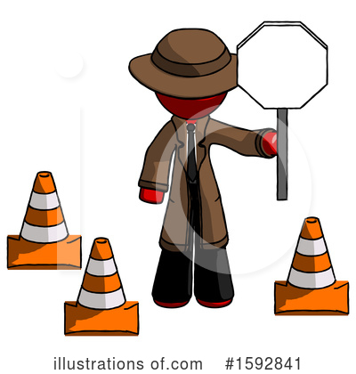 Royalty-Free (RF) Red Design Mascot Clipart Illustration by Leo Blanchette - Stock Sample #1592841