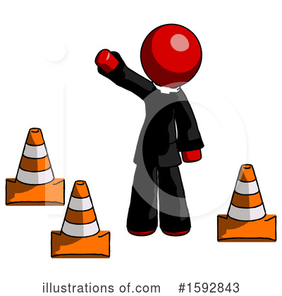 Royalty-Free (RF) Red Design Mascot Clipart Illustration by Leo Blanchette - Stock Sample #1592843