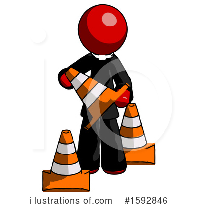 Royalty-Free (RF) Red Design Mascot Clipart Illustration by Leo Blanchette - Stock Sample #1592846