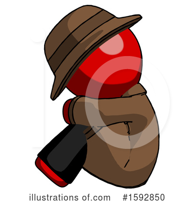 Royalty-Free (RF) Red Design Mascot Clipart Illustration by Leo Blanchette - Stock Sample #1592850