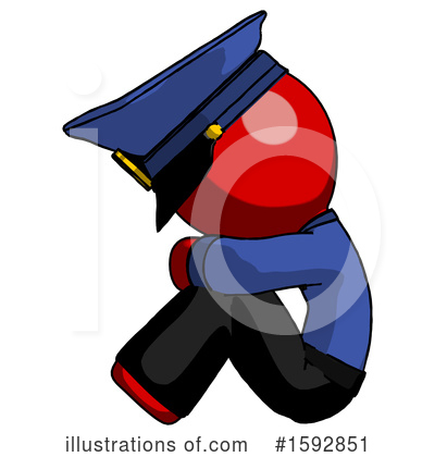Royalty-Free (RF) Red Design Mascot Clipart Illustration by Leo Blanchette - Stock Sample #1592851