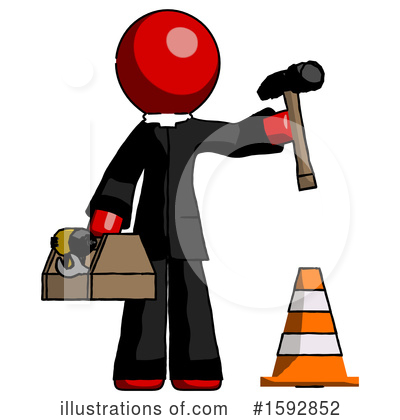 Royalty-Free (RF) Red Design Mascot Clipart Illustration by Leo Blanchette - Stock Sample #1592852