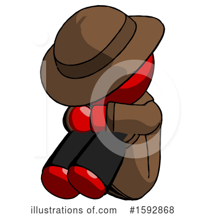 Royalty-Free (RF) Red Design Mascot Clipart Illustration by Leo Blanchette - Stock Sample #1592868