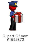 Red Design Mascot Clipart #1592872 by Leo Blanchette