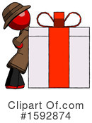Red Design Mascot Clipart #1592874 by Leo Blanchette