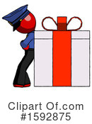 Red Design Mascot Clipart #1592875 by Leo Blanchette