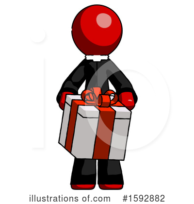 Royalty-Free (RF) Red Design Mascot Clipart Illustration by Leo Blanchette - Stock Sample #1592882