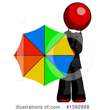 Royalty-Free (RF) Red Design Mascot Clipart Illustration by Leo Blanchette - Stock Sample #1592888
