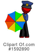 Red Design Mascot Clipart #1592890 by Leo Blanchette