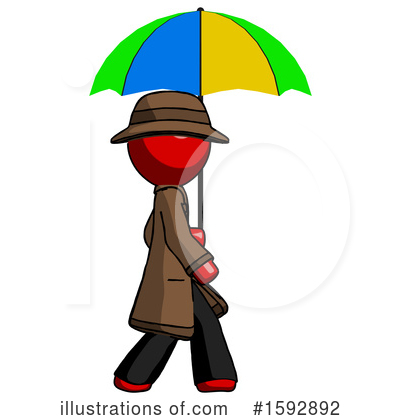 Royalty-Free (RF) Red Design Mascot Clipart Illustration by Leo Blanchette - Stock Sample #1592892