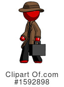 Red Design Mascot Clipart #1592898 by Leo Blanchette