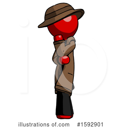 Royalty-Free (RF) Red Design Mascot Clipart Illustration by Leo Blanchette - Stock Sample #1592901