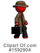 Red Design Mascot Clipart #1592904 by Leo Blanchette