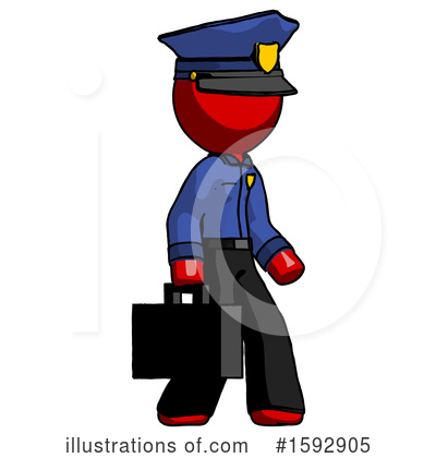 Royalty-Free (RF) Red Design Mascot Clipart Illustration by Leo Blanchette - Stock Sample #1592905