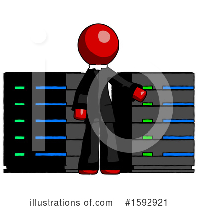 Royalty-Free (RF) Red Design Mascot Clipart Illustration by Leo Blanchette - Stock Sample #1592921