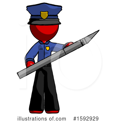 Royalty-Free (RF) Red Design Mascot Clipart Illustration by Leo Blanchette - Stock Sample #1592929