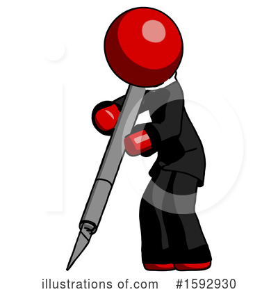Royalty-Free (RF) Red Design Mascot Clipart Illustration by Leo Blanchette - Stock Sample #1592930