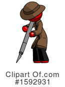Red Design Mascot Clipart #1592931 by Leo Blanchette