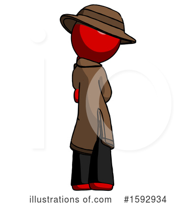 Royalty-Free (RF) Red Design Mascot Clipart Illustration by Leo Blanchette - Stock Sample #1592934