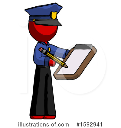 Royalty-Free (RF) Red Design Mascot Clipart Illustration by Leo Blanchette - Stock Sample #1592941