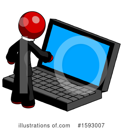 Royalty-Free (RF) Red Design Mascot Clipart Illustration by Leo Blanchette - Stock Sample #1593007