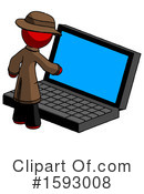 Red Design Mascot Clipart #1593008 by Leo Blanchette