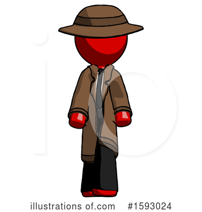 Royalty-Free (RF) Red Design Mascot Clipart Illustration by Leo Blanchette - Stock Sample #1593024