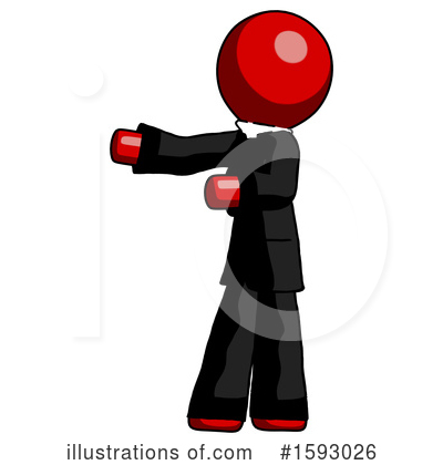 Royalty-Free (RF) Red Design Mascot Clipart Illustration by Leo Blanchette - Stock Sample #1593026