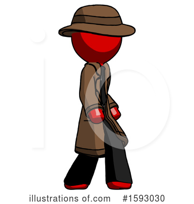 Royalty-Free (RF) Red Design Mascot Clipart Illustration by Leo Blanchette - Stock Sample #1593030