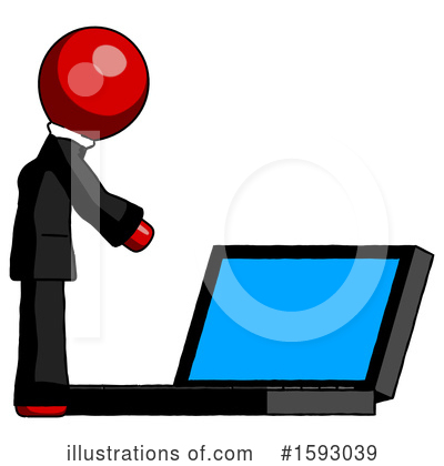 Royalty-Free (RF) Red Design Mascot Clipart Illustration by Leo Blanchette - Stock Sample #1593039