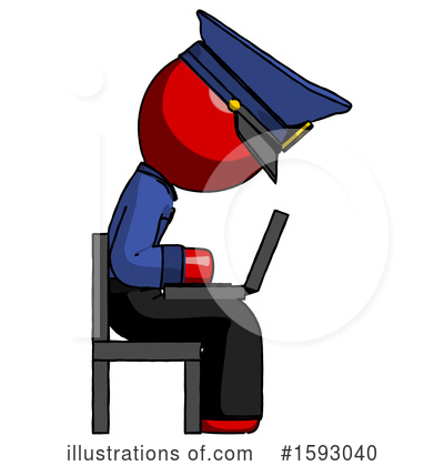 Royalty-Free (RF) Red Design Mascot Clipart Illustration by Leo Blanchette - Stock Sample #1593040