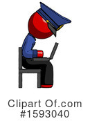 Red Design Mascot Clipart #1593040 by Leo Blanchette