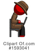 Red Design Mascot Clipart #1593041 by Leo Blanchette
