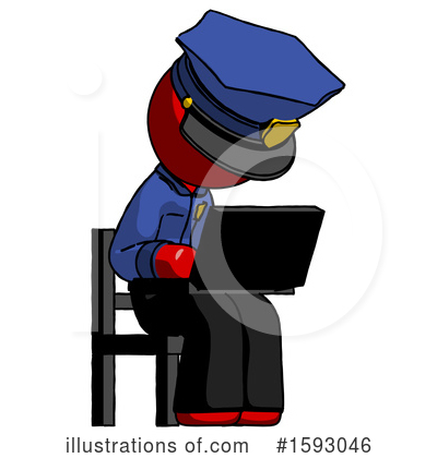 Royalty-Free (RF) Red Design Mascot Clipart Illustration by Leo Blanchette - Stock Sample #1593046