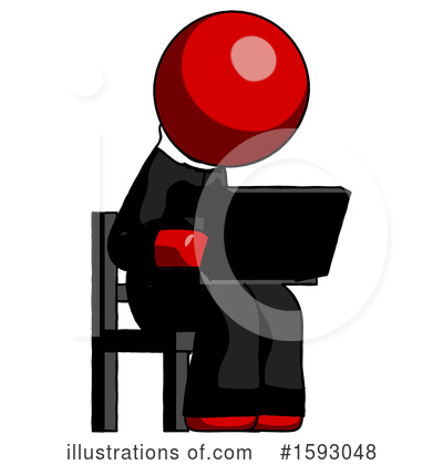 Royalty-Free (RF) Red Design Mascot Clipart Illustration by Leo Blanchette - Stock Sample #1593048