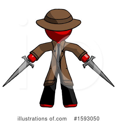 Royalty-Free (RF) Red Design Mascot Clipart Illustration by Leo Blanchette - Stock Sample #1593050