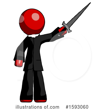 Royalty-Free (RF) Red Design Mascot Clipart Illustration by Leo Blanchette - Stock Sample #1593060