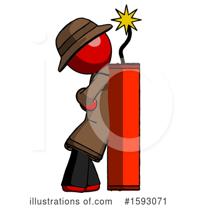 Royalty-Free (RF) Red Design Mascot Clipart Illustration by Leo Blanchette - Stock Sample #1593071