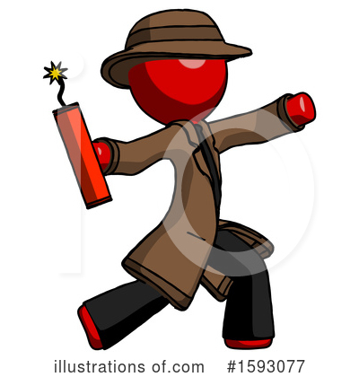 Royalty-Free (RF) Red Design Mascot Clipart Illustration by Leo Blanchette - Stock Sample #1593077