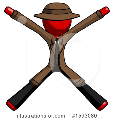 Royalty-Free (RF) Red Design Mascot Clipart Illustration by Leo Blanchette - Stock Sample #1593080