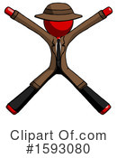 Red Design Mascot Clipart #1593080 by Leo Blanchette